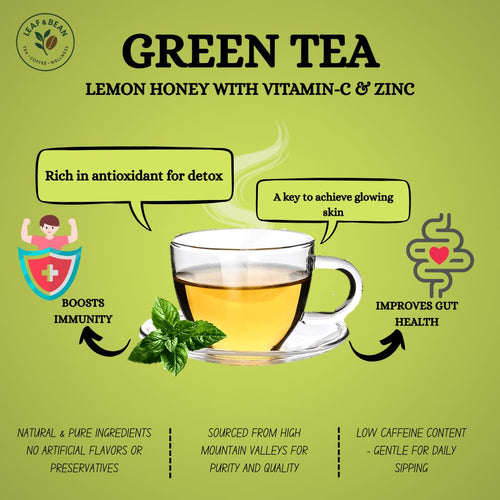 Green Tea Lemon Honey with Added Vitamin C & Zinc
