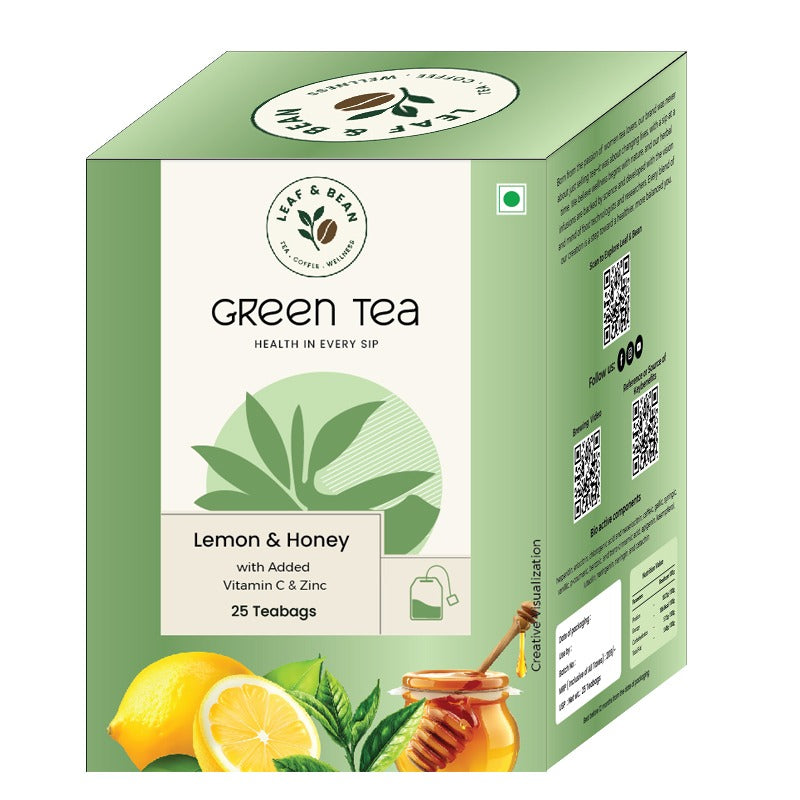 Green Tea Lemon Honey with Added Vitamin C & Zinc